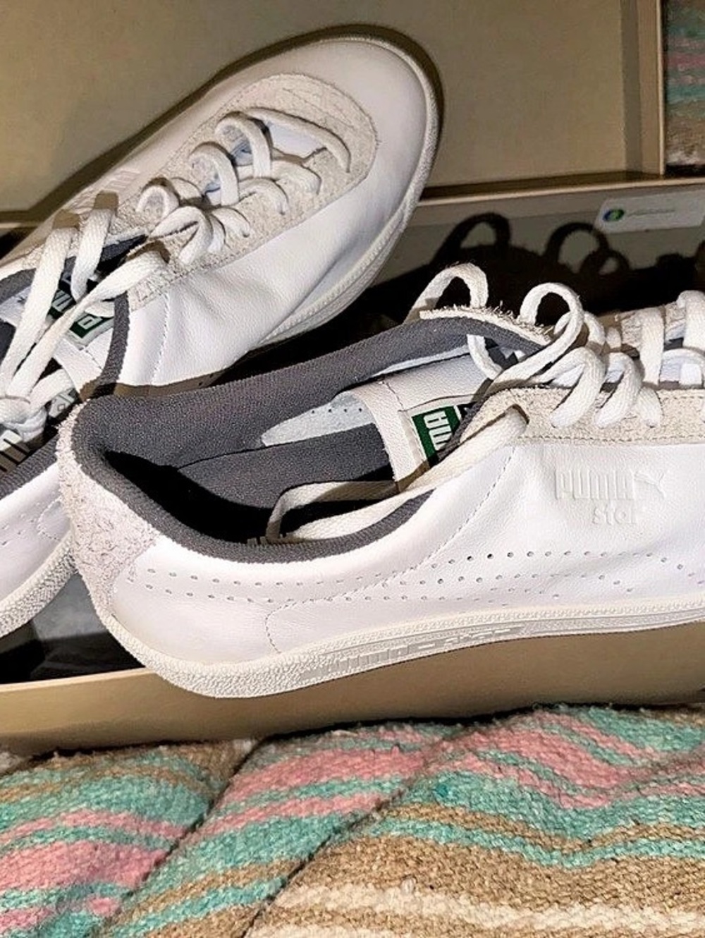 PUMA Star OG White Vapor Gray Men's Sneakers White & Gray US 9.5